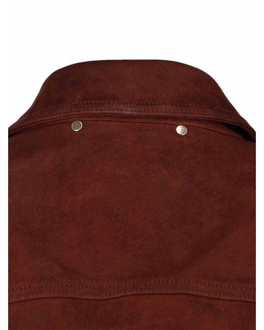 Paul Smith Brown Lambskin Suede Jacket for men