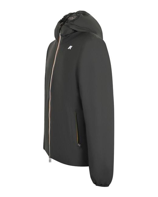 K-Way Black Reversible Jacket for men
