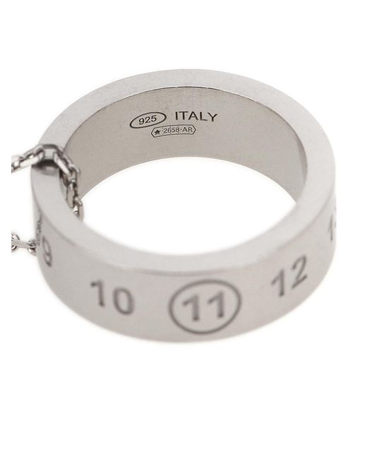 Maison Margiela White Numeric' Necklace for men
