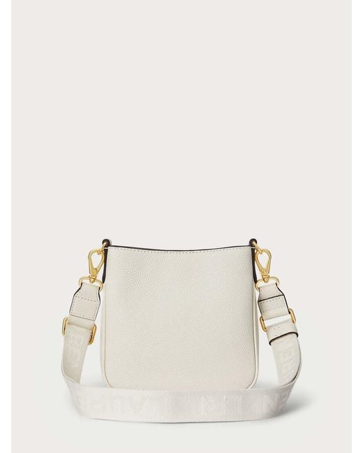 Ralph Lauren White Cmryn Sm Crs-Crossbody-Small-Pebbled Lthr/Web