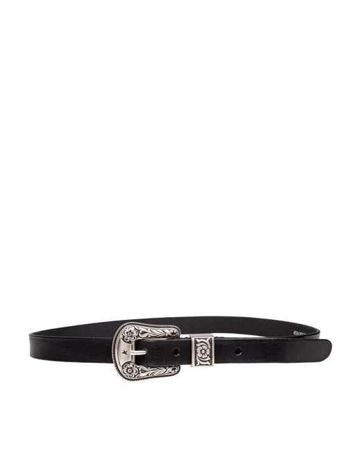 Golden Goose Deluxe Brand White Washed Leather Belt