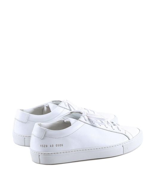 Common Projects White Smooth Leather Sneakers for men