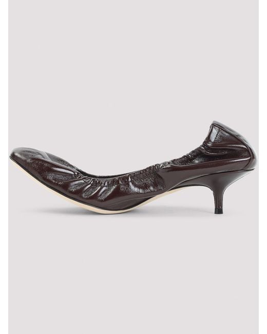 Phoebe Philo Metallic Low Pucker 45 Pumps