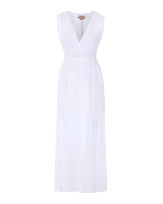 Twinset White Long Dress