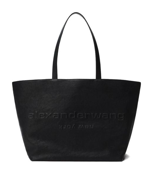 Alexander Wang Black Leather Punch Tote