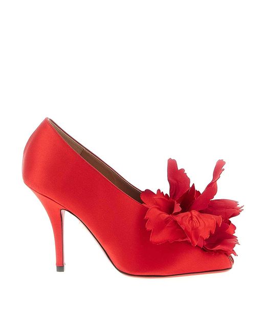 Ferragamo Red Galia Pumps