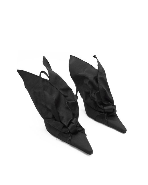 Moschino Black Sling Back