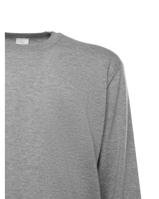 Eleventy Gray Cashmere Sweater for men