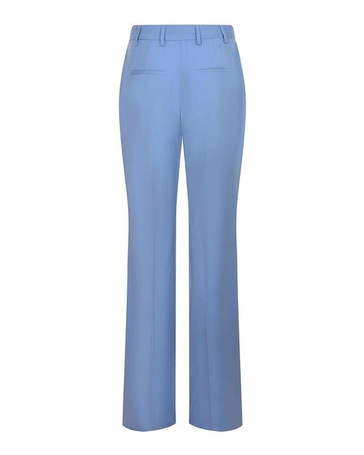 GIUSEPPE DI MORABITO Blue Pants Made Of Colored Wool