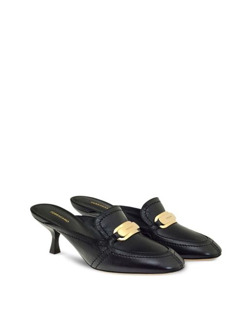 Ferragamo Black Sandals