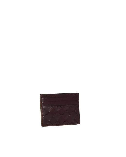 Bottega Veneta Purple Braided Credit Card Holder