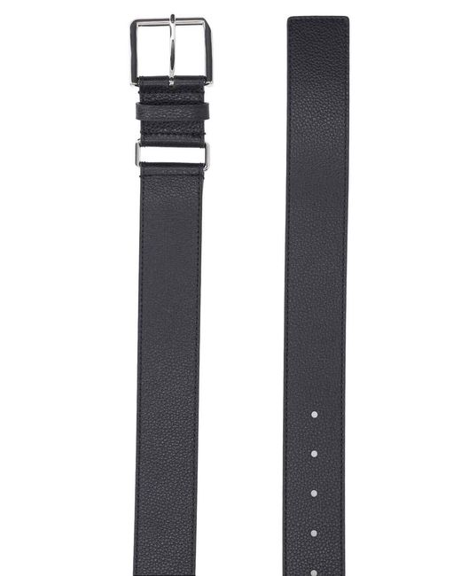 Givenchy Black Hammered Leather Belt for men