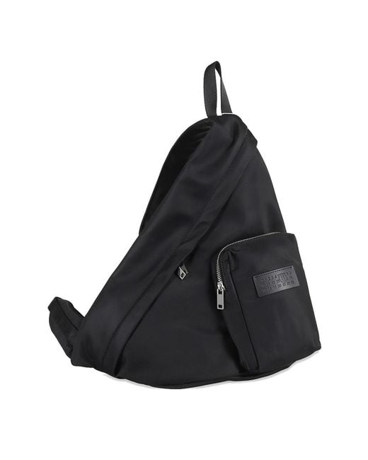 MM6 by Maison Margiela Black Japanese Nylon Sling Bag