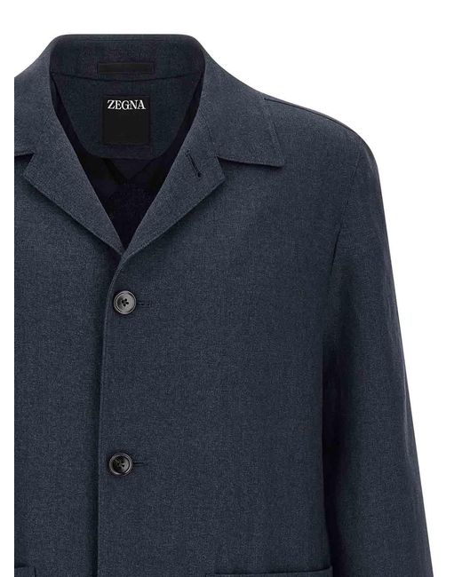 Zegna Blue Alpe' Jacket for men