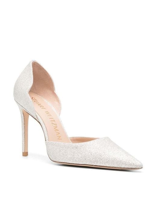 Stuart weitzman white pumps clearance