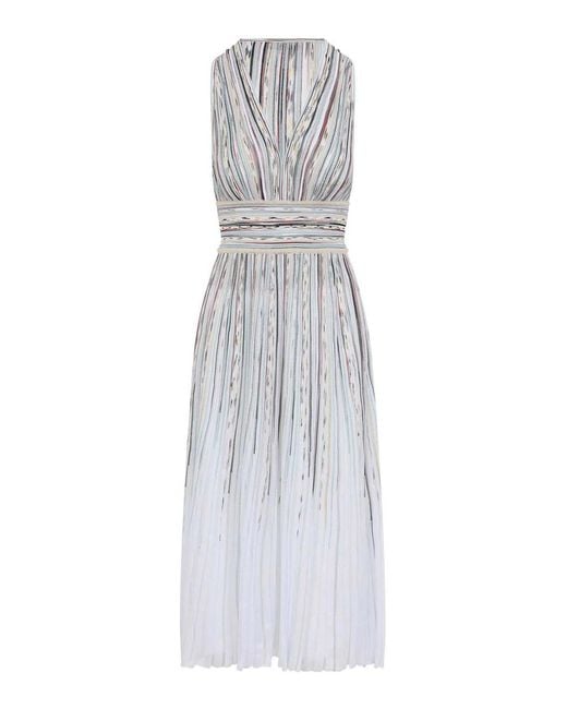 Missoni White Printed Mini Dress