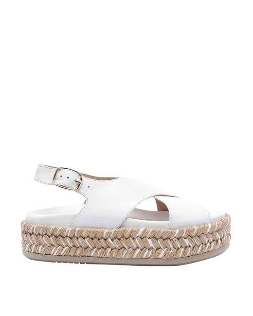 Paloma Barceló White Francia Wedges