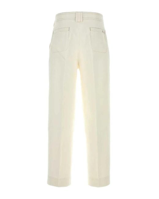AMI White Baggy Trousers