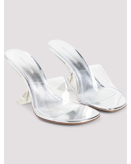 AMINA MUADDI White Taylor Glass 90 Sandals