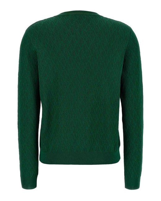 Versace Green Cardigan Pattern V