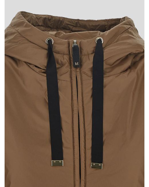 Max Mara Brown Water-resistant Travel Jacket