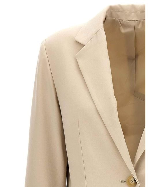 Helmut Lang Natural Logo Band Blazer