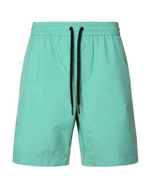 Moncler Green Teal Polyester Swimsuit for men