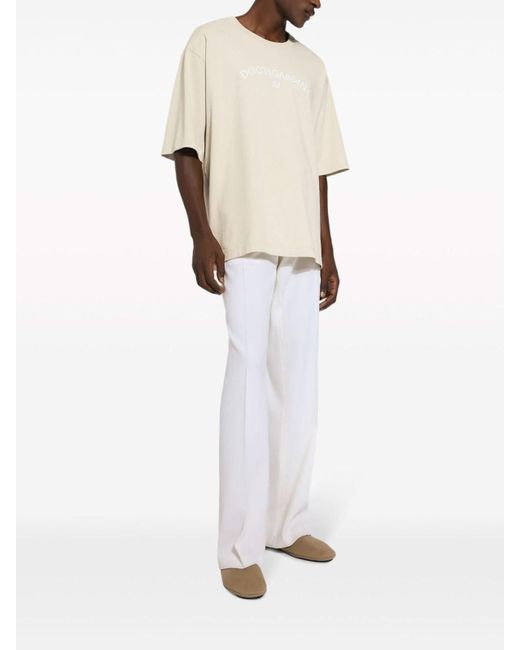 Dolce & Gabbana White Cotton T-shirt for men