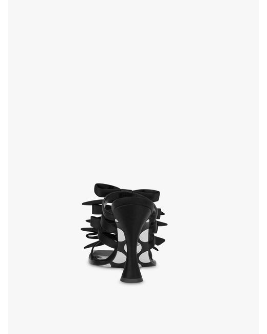 Moschino Black Bow Me Mules