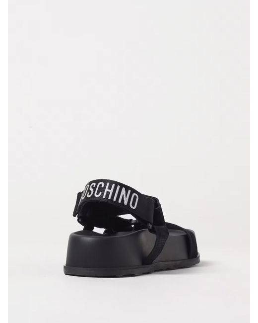 Moschino Black Low Logo Sandal