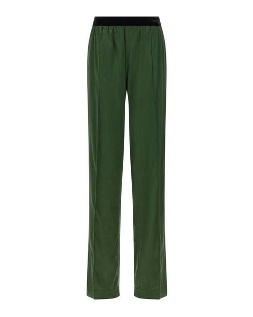 Tom Ford Green Silk Pants