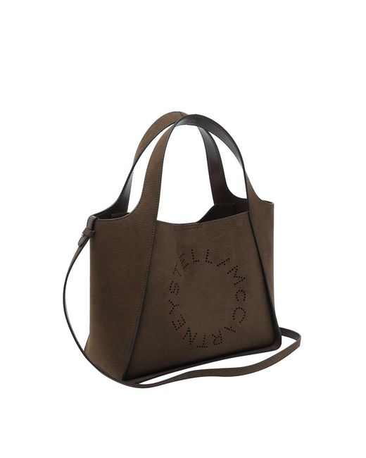 Stella McCartney Brown Moka Stella Logo Tote Bag