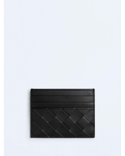 Bottega Veneta White Intrecciato Credit Card Case for men