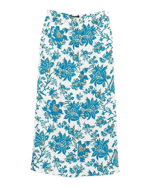 Etro Blue Floral Trousers