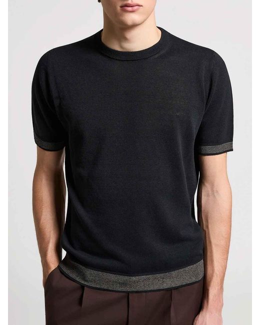 Peserico Black Sweater for men