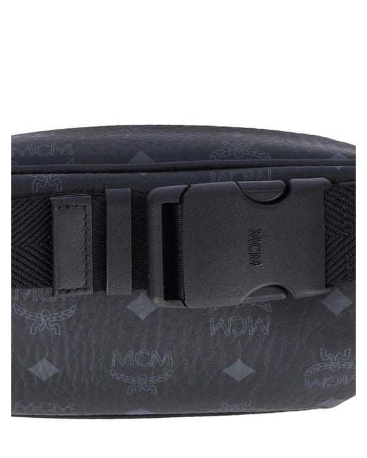 MCM White Small Fursten Bum Bag for men