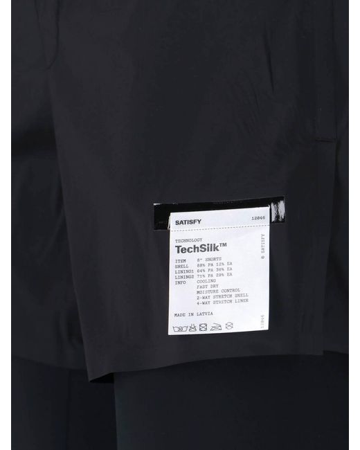 Satisfy Blue Techsilk 8 Shorts for men