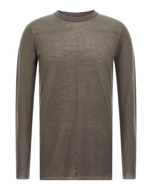 Rick Owens Gray 'Biker Level' Sweater for men