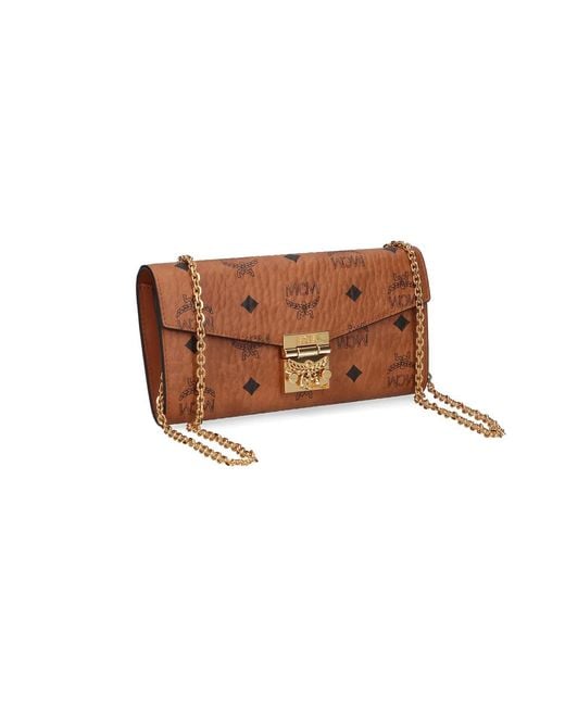 MCM Brown Chain Wallet