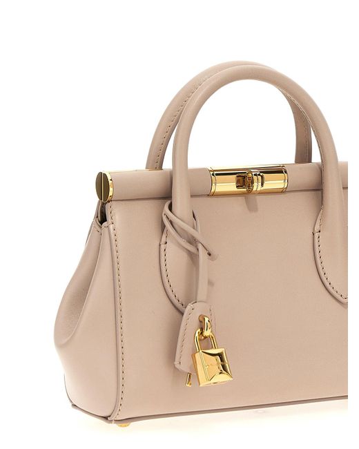 Dolce & Gabbana Natural Small Marlene Handbag