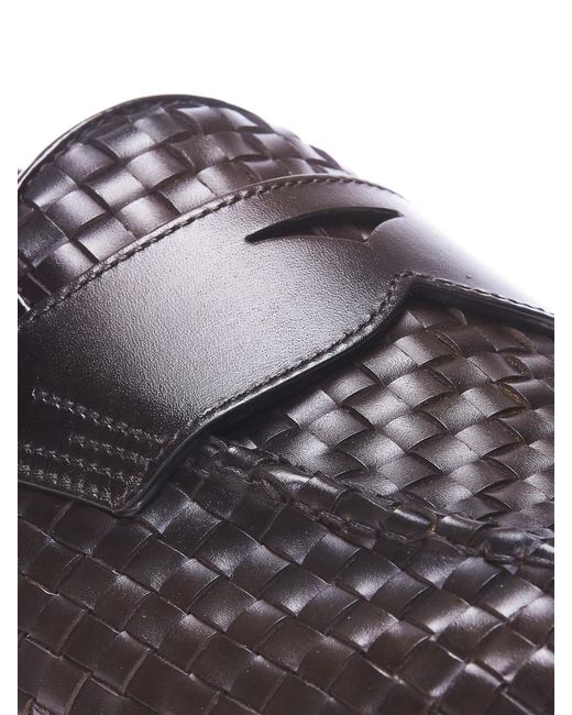 Santoni Gray Loafers for men