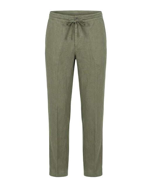 120% Lino Green Drawsting Pants for men
