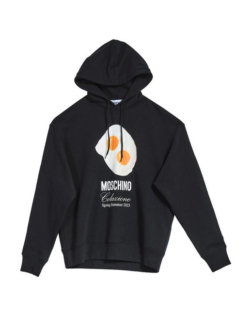 Moschino Blue Egg Hood Sweatshirt for men
