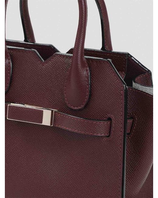 Borsa Milano Micro di Valextra in Purple