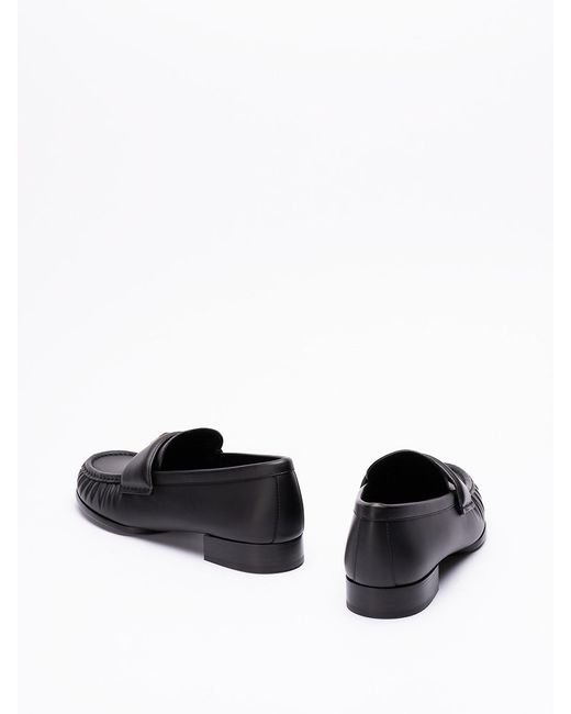 Givenchy Black 4G Leather Loafers
