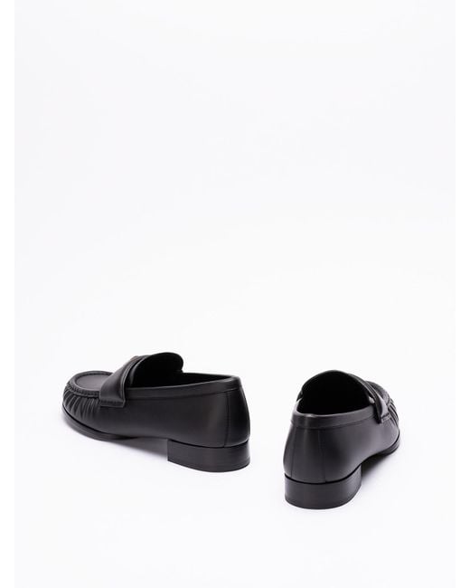 Givenchy Black 4G Leather Loafers