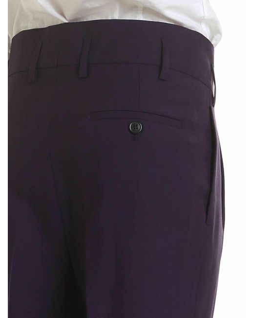 Vivienne Westwood Blue High-Waisted Trousers for men