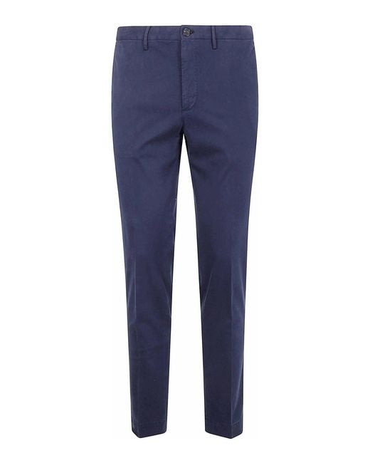 Incotex Blue Regular Trousers for men
