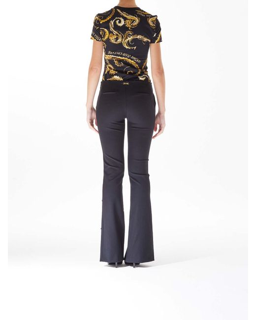 Versace Jeans Couture Blue Tecno Cady Open Trousers