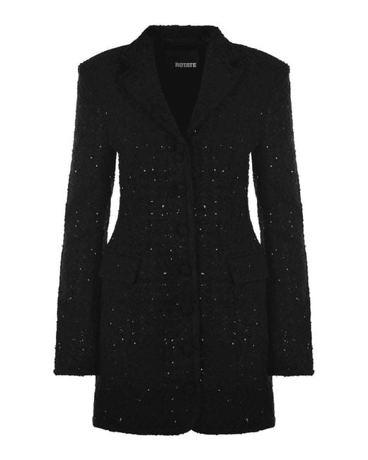 ROTATE BIRGER CHRISTENSEN Black Jacket Dress